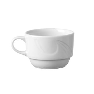 Tazza Hendi 170 ml - Karizma - 102x78x57 mm - Bianco - Porcellana