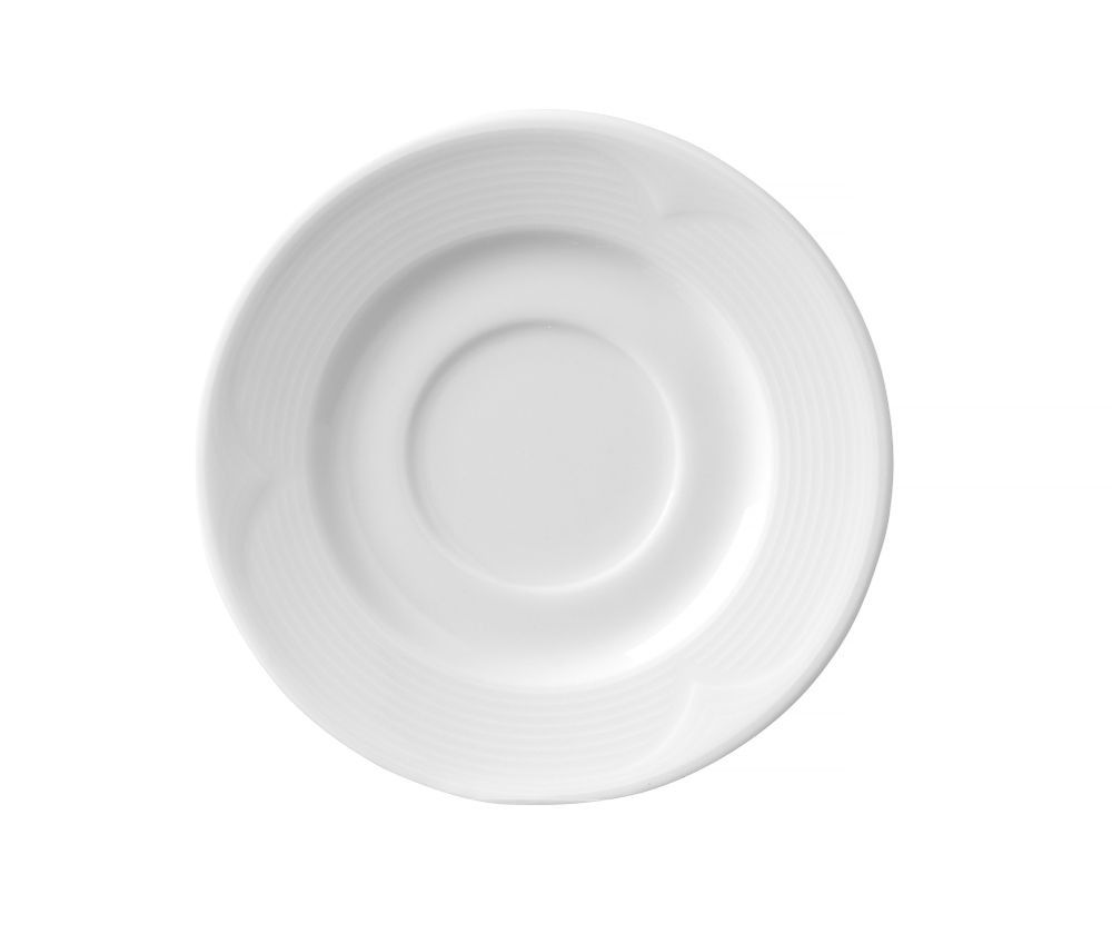 Hendi Piattino per tazza da caff&egrave; Saturno - &Oslash;125 mm - Bianco - Porcellana