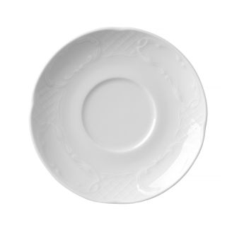 Piattino Hendi 158x20 mm Flora - per tazza 250 ml / piatto fondo porcellana.