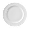 Piatto piano Hendi - 250x22 mm - Flora - Bianco - Porcellana