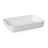 Hendi Auflaufform - Rechteck - Rustika - 375x260x75 mm - Wei&szlig; - Porzellan