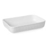 Hendi Auflaufform - Rechteck - Rustika - 330x225x70 mm - Wei&szlig; - Porzellan