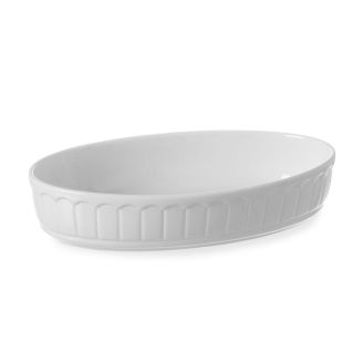 Hendi Auflaufform - Oval - Rustika - 245x145x55 (H) mm - Wei&szlig; - Porzellan