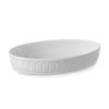 Hendi Auflaufform - Oval - Rustika - 220x130x40 (H) mm - Wei&szlig; - Porzellan
