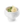 Plat &agrave; tapas Hendi - Leon - lot de 6 - 55x45 mm - Blanc - Porcelaine