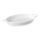 Piatto da Tapas Hendi Ovale - con manici - 215x140x35 mm - Bianco - Porcellana