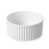 Hendi Ramekin Ribbed - 120x120x55 mm - Blanc - Porcelaine