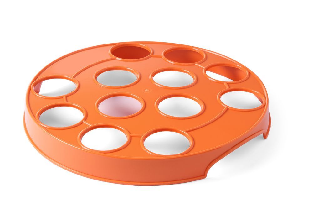 Hendi &oslash;lglasholder Orange til 12 glas | ABS huller 55mm | &Oslash;315 mm