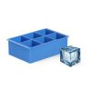 Hendi Ijsblokjesvorm XL Cubus | 6 Vakken | Siliconen Mal | 170x110x(H)52mm