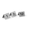 Hendi Soporte de mesa n&uacute;meros 1-12 - acero inoxidable 55x52x35 mm set 12