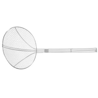 Hendi Frying scoop stainless steel | With Reinforced Wire Handle | &Oslash;240x (L) 550mm