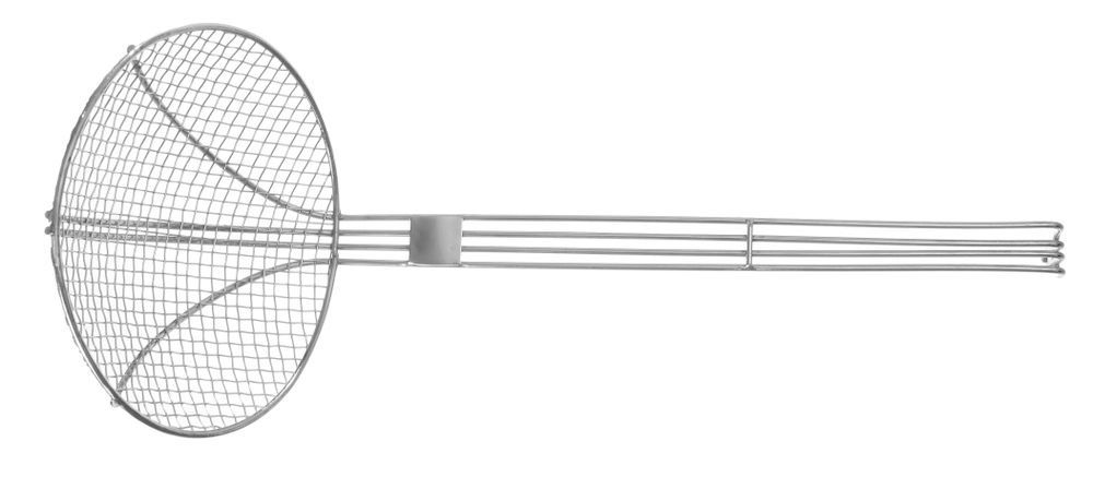 Hendi Frying scoop acier inoxydable | Avec poign&eacute;e en fil renforc&eacute; | &Oslash;180x (L) 470mm