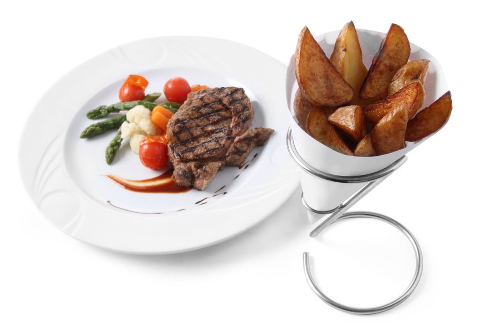 Hendi Pommes Frites Beutelhalter 95 / 110x175mm
