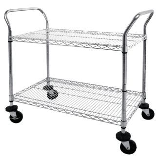 Vogue serving trolley 2 trays - 910x457x960 mm