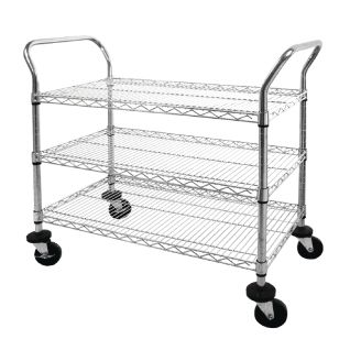 Vogue serving trolley 3 trays - 910x457x960 mm