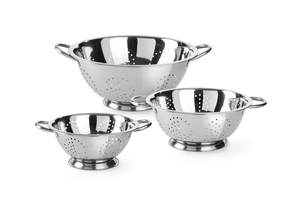 Hendi Kitchen Colander Acero inoxidable | Op Voet con 2 manijas | &Oslash;340x (H) 160mm