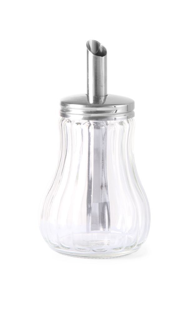 Hendi socker sprinklerglas | Med pip i rostfritt st&aring;l 0,2 liter | &Oslash;80x (H) 140mm