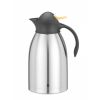 Hendi Doppelwandige Thermoskanne Edelstahl - Gelber Druckverschluss - 2 Liter