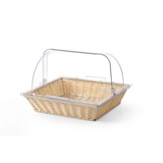 Hendi Br&ouml;dkorg med lock p&aring; PC-rull - GN 2/3 - 325x354mm