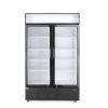 Vitrine r&eacute;frig&eacute;r&eacute;e Hendi &agrave; double porte | Bo&icirc;te lumineuse | Triple vitrage