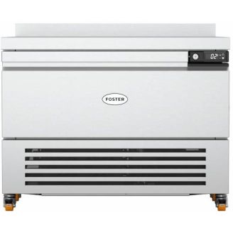 &Eacute;tabli de r&eacute;frig&eacute;ration et de cong&eacute;lation &eacute;troit Foster FlexDrawer, 1 tiroir, dosseret en acier inoxydable