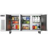 XTRA K&uuml;hlwerkbank 3 T&uuml;ren Edelstahl und Aluminium EcoPro G3