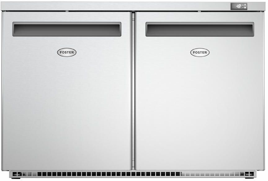 Underb&auml;nksfrys 2 d&ouml;rrar rostfritt st&aring;l och aluminium EcoPro G3