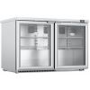 Foster Onderbouw koelkast 2 glazen deuren RVS en Aluminium EcoPro G3