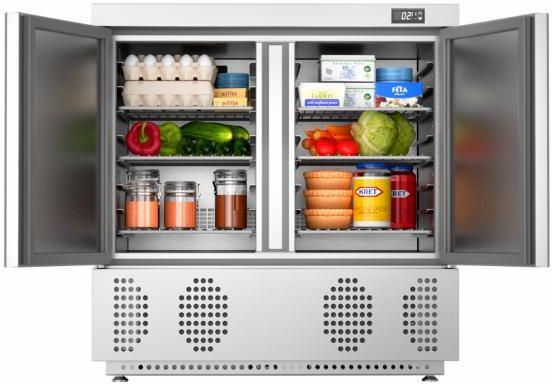 Foster Onderbouw koelkast dubbeldeurs 240Ltr RVS en Alu EcoPro G3