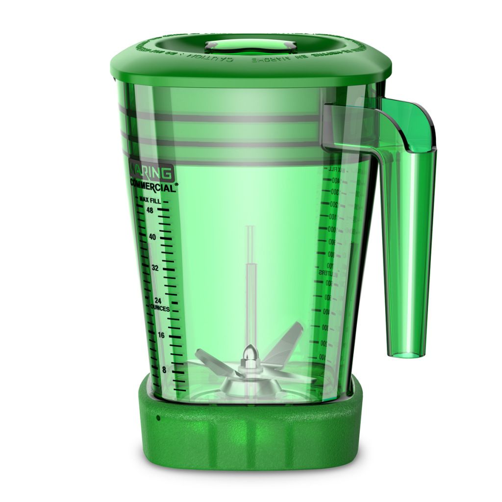 Waring 1,4 liter (48 oz.) green copolyester container for xtreme&reg; mx series blenders