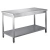 Saro tavolo in acciaio inox, smontabile, ripiano inferiore - l 1800 x p 700 mm