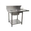 Saro Mesa de alimenta&ccedil;&atilde;o para m&aacute;quina de lavar lou&ccedil;a esquerda, 1 bandeja, 1200 mm