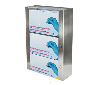 Saro dispensador de luvas de a&ccedil;o inoxid&aacute;vel modelo lazaro
