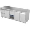 Banco da lavoro refrigerato Roeder Acer - 5 sezioni - 2 cassetti, porta, motore+cassetto, 2 porte COPIA