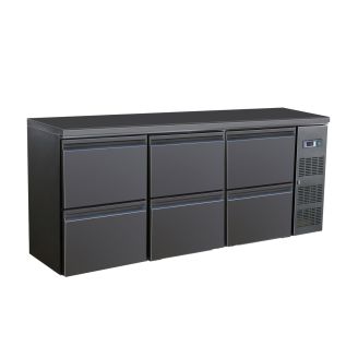 Combisteel Barkoeler zwart 6 laden