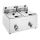 Buffalo 600 Series Elektrische Fritteuse mit Doppeltank, 2 x 8 Liter
