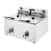 Buffalo 600 Series Elektrische Fritteuse mit Doppeltank, 2 x 8 Liter