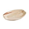 Assiettes ovales compostables en feuille de palmier Fiesta - 360 mm (paquet de 100)