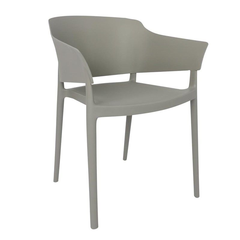 Bolero Sillas de caf&eacute; Lorenzo gris medio (paquete de 2)