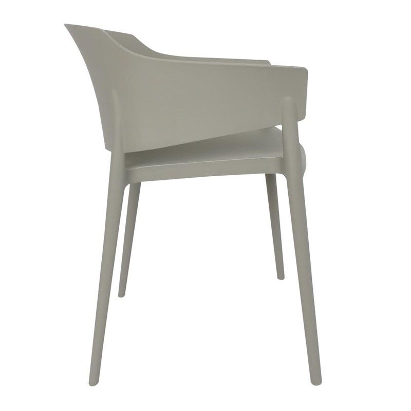 Bolero Sillas de caf&eacute; Lorenzo gris medio (paquete de 2)