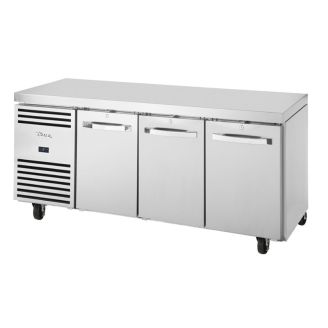 True 3-Door 1/1 GN Refrigerated Workbench - 249L - FA036