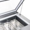 Polar Cong&eacute;lateur de table pour cr&egrave;me glac&eacute;e de la s&eacute;rie G, 4 bacs Napoli