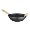 Wok Hendi com cabo de madeira, ⌀324x565mm