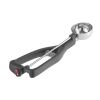 Stockel portioneerlepel voor linkshandigen, 1/36, Zwart, ⌀46x(H)mm