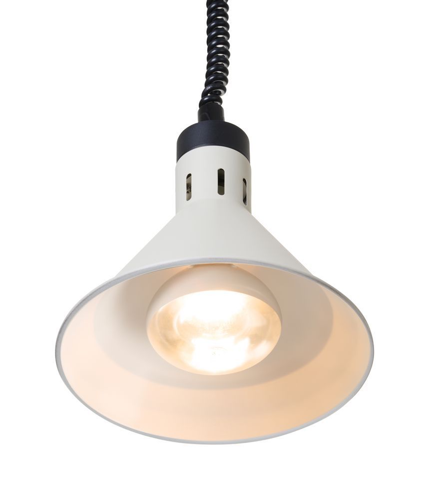 Hendi varmelampe justerbar konisk, hvid, 230V/250W, &Oslash;275x(H)250mm