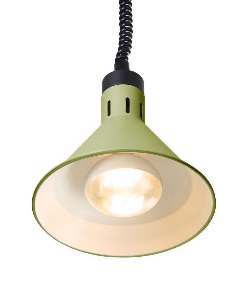 Hendi varmelampe justerbar konisk, Gr&oslash;n, 230V/250W, &Oslash;275x(H)250mm