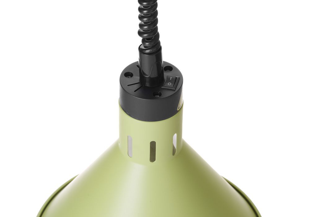 Hendi varmelampe justerbar konisk, Gr&oslash;n, 230V/250W, &Oslash;275x(H)250mm