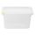 Bac Hygiplas GN 1/4 avec couvercle et 7 clips couleur - 3,7 litres (lot de 4)