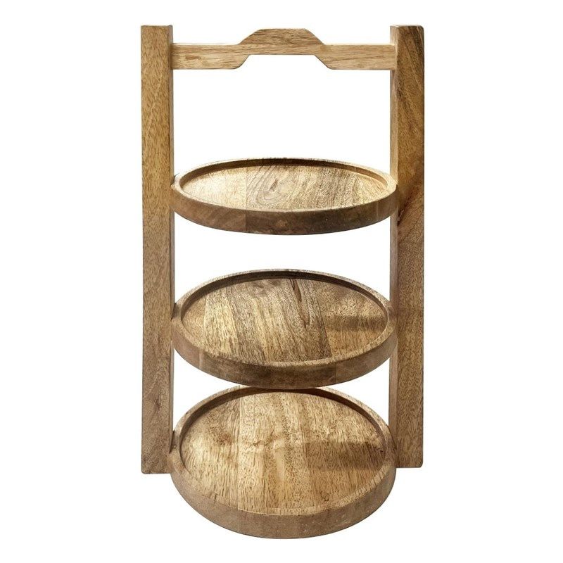 Olympia 3-layer stand Mango Wood for 150mm boards