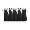 Whites Chefs Clothing Schort Polykatoen Zwart (5 stuks)